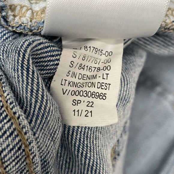 GAP Women 5" Short Cut Off Jean Shorts Size 14 Blue Denim M253 -10 - Picture 12 of 16